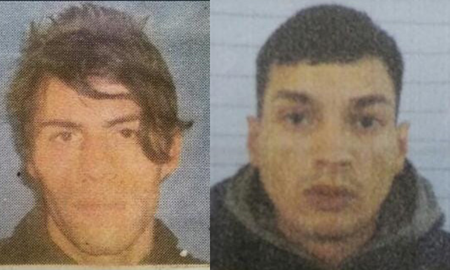 Gastón Aroldo Perg y Daniel Rubén Lescano, los prófugos de la Subcomisaría Segunda de barrio Santa Rosa de Lima. Gastón Aroldo Perg y Daniel Rubén Lescano, los prófugos de la Subcomisaría Segunda de barrio Santa Rosa de Lima.