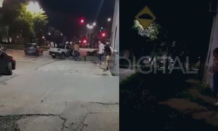 Una escena de terror a metros de avenida Alem y de la zona comercial del puerto de la ciudad de Santa Fe.