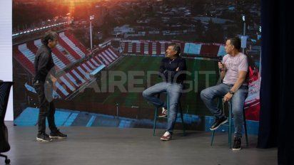 Clásico santafesino: Luis Abdeneve y Juan Carlos Maciel, referentes de Unión, visitaron Aire de Santa Fe