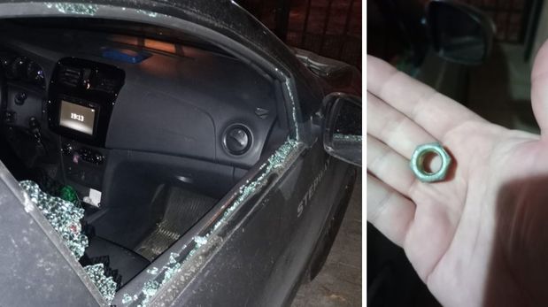 Una familia fue atacada mientras circulaba por el Acceso Norte hacia Santo Tomé.&nbsp;