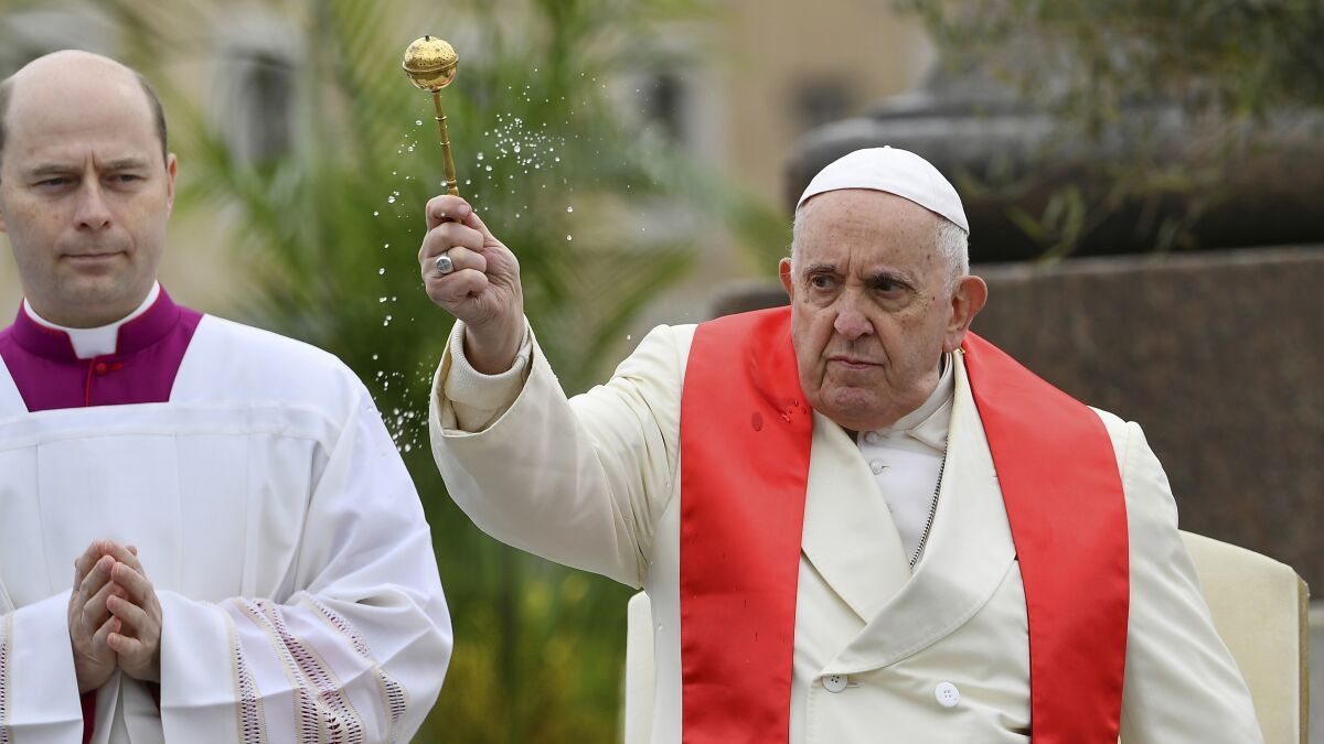 Francisco inició la Semana Santa con la misa del Domingo de Ramos