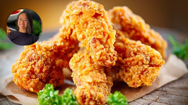 Coqui, chef: El pollo frito crujiente se hace con 1 cucharada de maicena y otra de curry