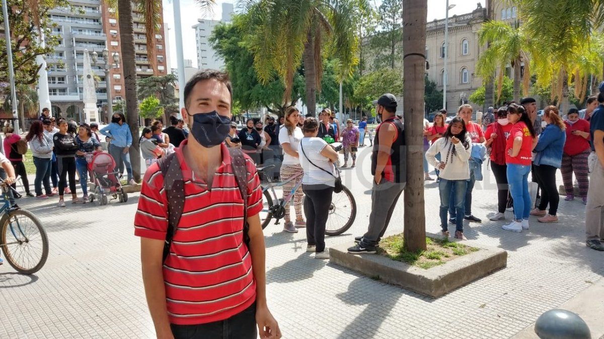 Patricio Morales, miembro del Polo Obrero santafesino. 
