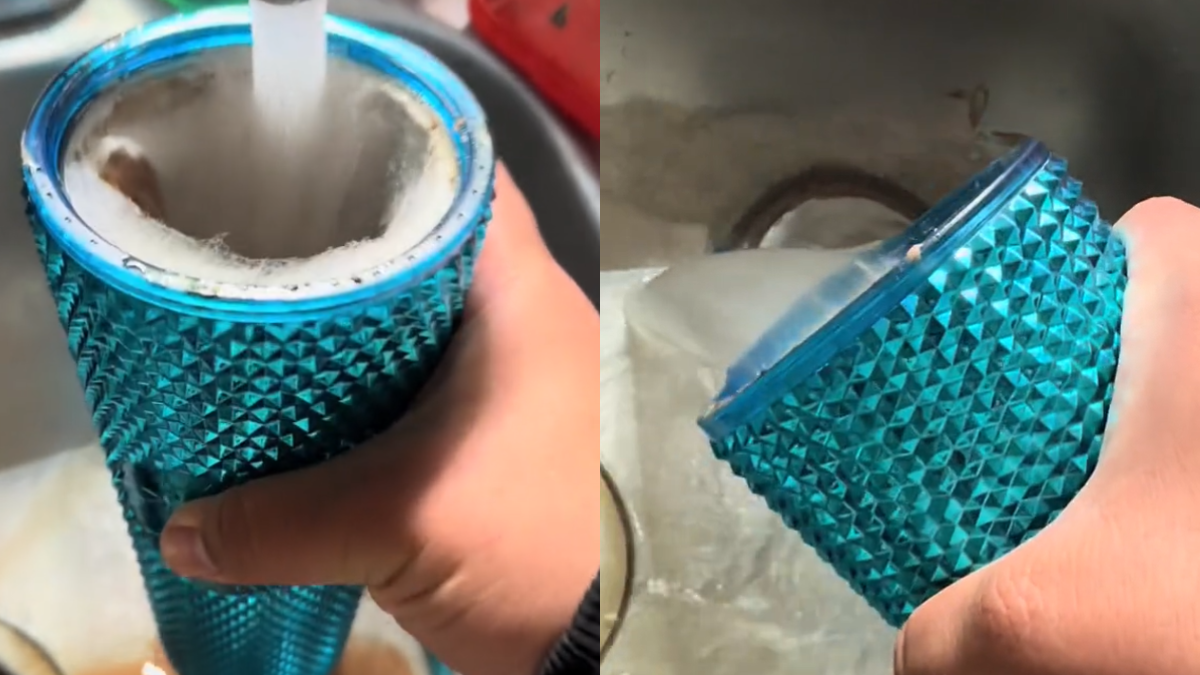 Un video mostrando el estado asqueroso en el que su amiga le devolvió su vaso térmico se volvió viral en TikTok.&nbsp;