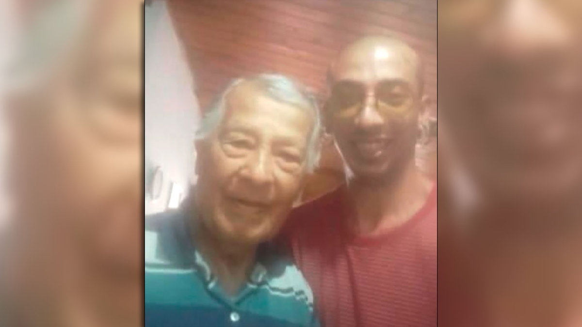 Damián Rodrigo Tello y su abuelo, Antonio Carrano