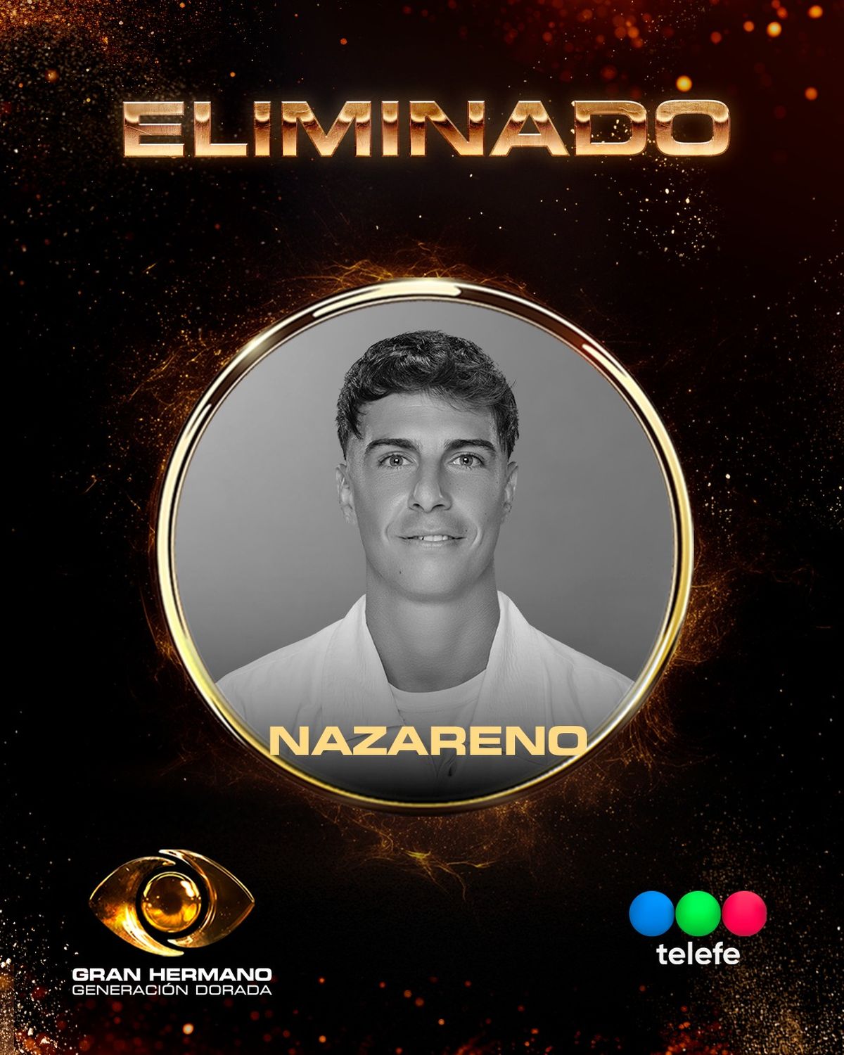 Nazareno Pompei, afuera de Gran Hermano: Generación Dorada. Nazareno Pompei, afuera de Gran Hermano: Generación Dorada.