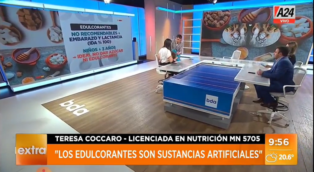 Susto al aire del noticiero de América: una nutricionista se desmayó en vivo