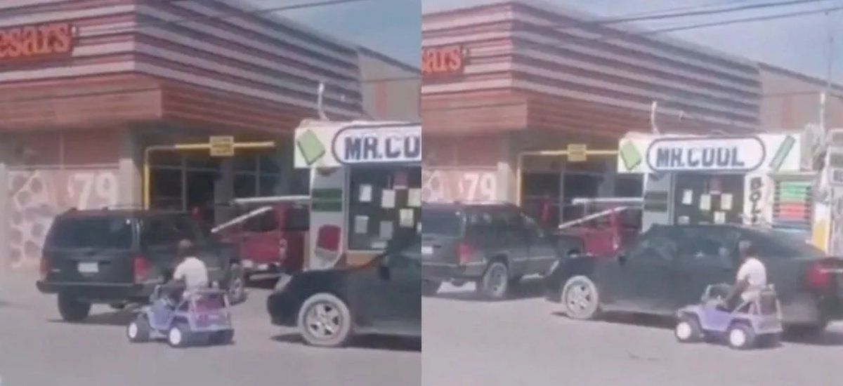 El hombre fue grabado por sus vecinos.