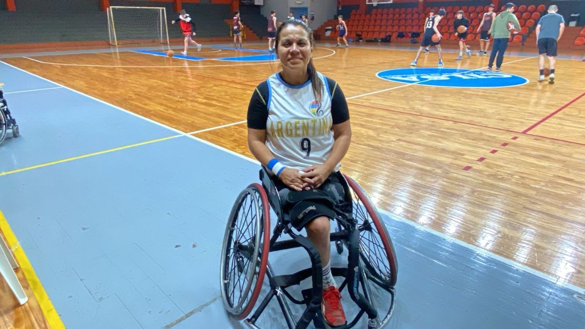 Silvia Linari es capitana de la Selección Argentina de básquet en silla de ruedas y entrena en Cilsa.