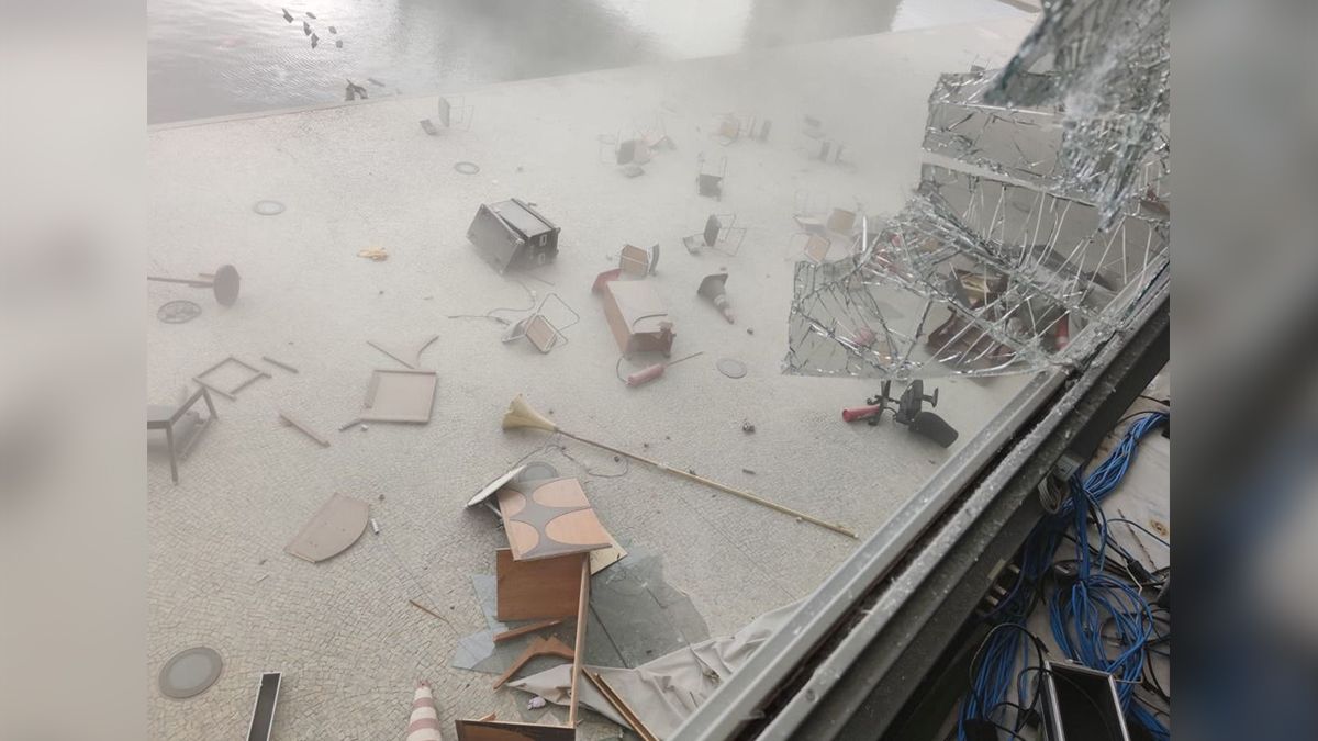 Daños y destrozos en el Palacio del Planalto