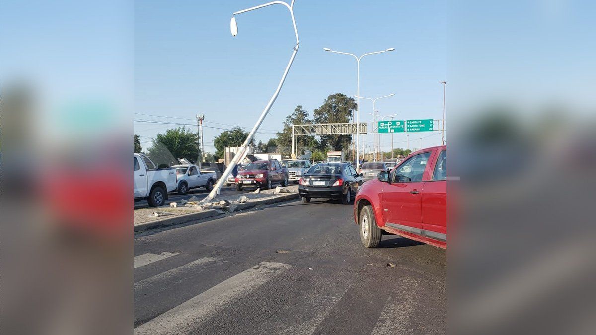 Tránsito complicado en la ruta provincial N° 1 tras el accidente de anoche&nbsp;