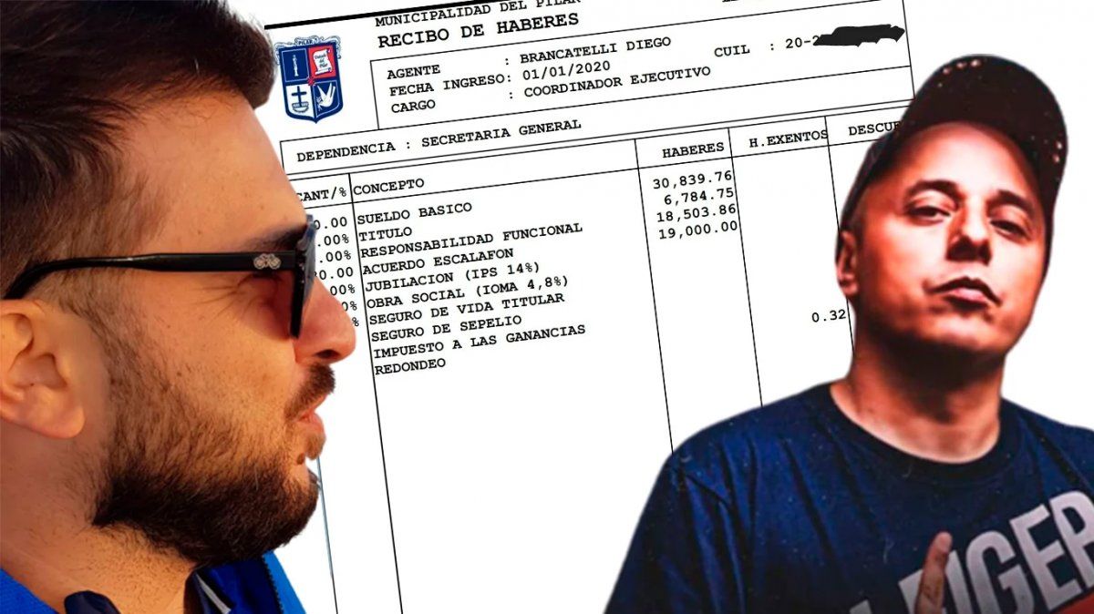 Diego Brancatelli mostr&oacute; su recibo de sueldo tras el cruce con El Dipy&nbsp; 