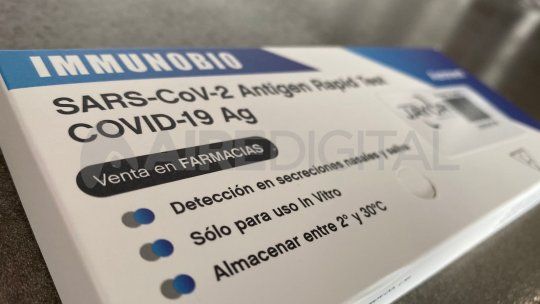 Los autotest covid-19 Immunobio del laboratorio Jayor se venden en la ciudad de Santa Fe a $1650 desde este martes.&nbsp;