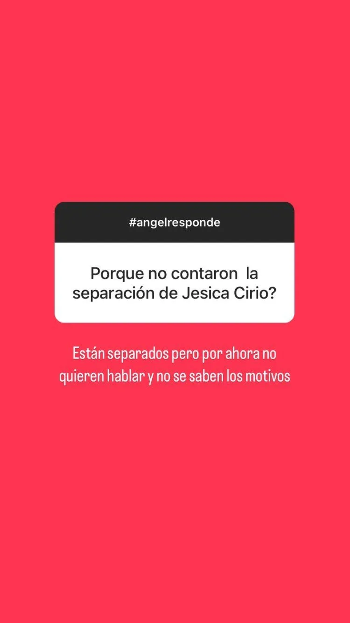 Ángel de Brito confirmó la separación.