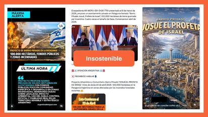 No hay evidencia de un supuesto barrio privado 