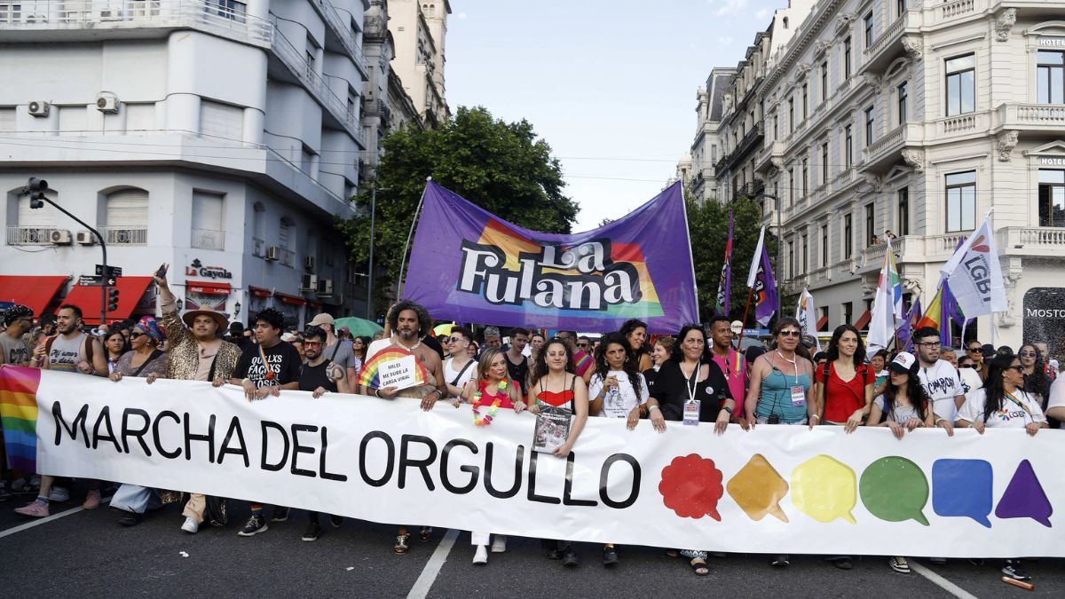 La marcha avanz&oacute; desde Diagonal Norte hasta el Congreso, con banderas y consignas a favor de la reparaci&oacute;n hist&oacute;rica para las personas trans y travestis adultas mayores.