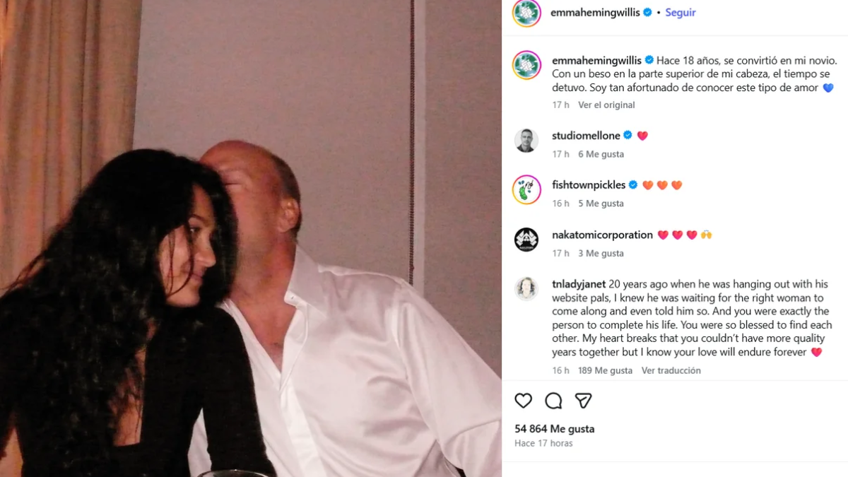 La declaración de amor entre Emma Heming y Bruce Willis.