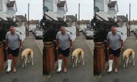 Hizo examinar a su perro por una renguera que tenía y descubrieron que imitaba a su dueño Hizo examinar a su perro por una renguera que tenía y descubrieron que imitaba a su dueño