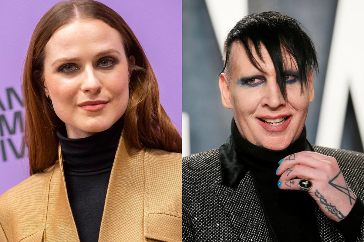 Evan Rachel Wood estuvo en pareja con Marilyn Manson.
