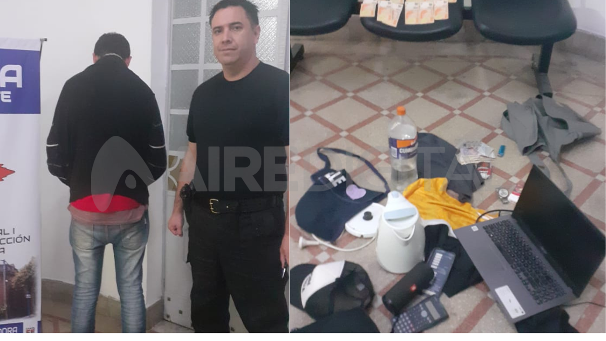 Detuvieron en Belgrano 3500 a un ladrón de 31 años.