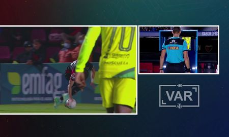 A instancias del VAR, Nicolás Lamolina cobró penal para Aldosivi y utilizó esta tecnología por primera vez en la historia del fútbol argentino.