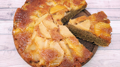 Torta de manzana invertida con aceite: la receta más fácil para hacer cuando quieras
