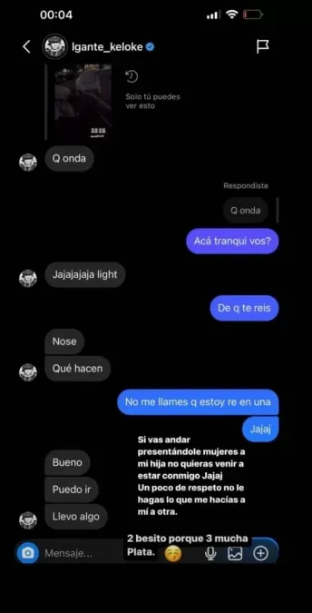 Tamara Báez expuso a L-Gante ¿por jugar a dos puntas?