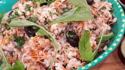 Ensalada de cebada y de pastas seca