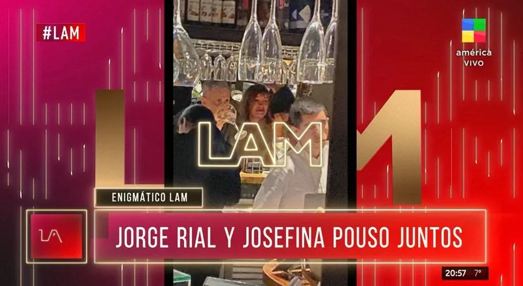 Jorge Rial y Josefina Pouso, juntos en Madrid.