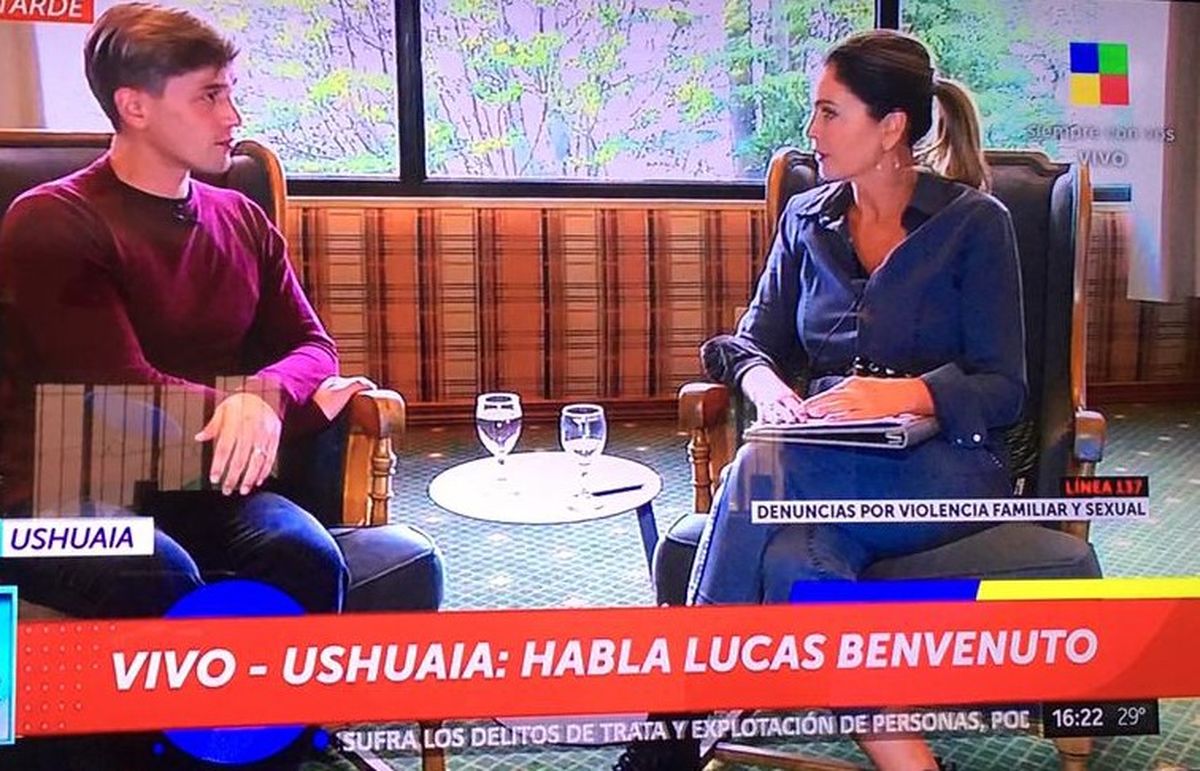 Karina Mazzocco habló con Lucas Benvenuto en exclusiva desde Ushuaia.