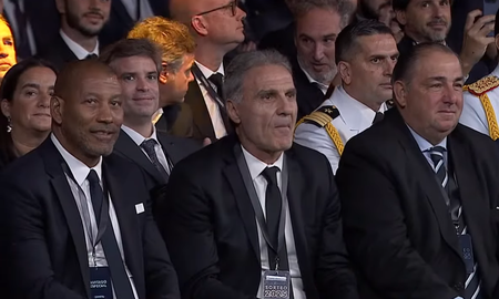 Oscar Ruggeri junto a Juan Pablo Poletti durante el sorteo de la Copa Sudamericana, donde se conocieron los rivales de Unión. Oscar Ruggeri junto a Juan Pablo Poletti durante el sorteo de la Copa Sudamericana, donde se conocieron los rivales de Unión.