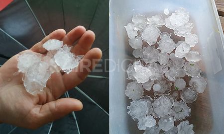 El domingo arrancó con lluvias y caída de granizo en la zona de Arroyo Leyes. El domingo arrancó con lluvias y caída de granizo en la zona de Arroyo Leyes.