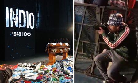 Pablo Grillo acompañó a los miles de seguidores que se acercaron al Parque Domínico para despedir al Indio Solari. Pablo Grillo acompañó a los miles de seguidores que se acercaron al Parque Domínico para despedir al Indio Solari.