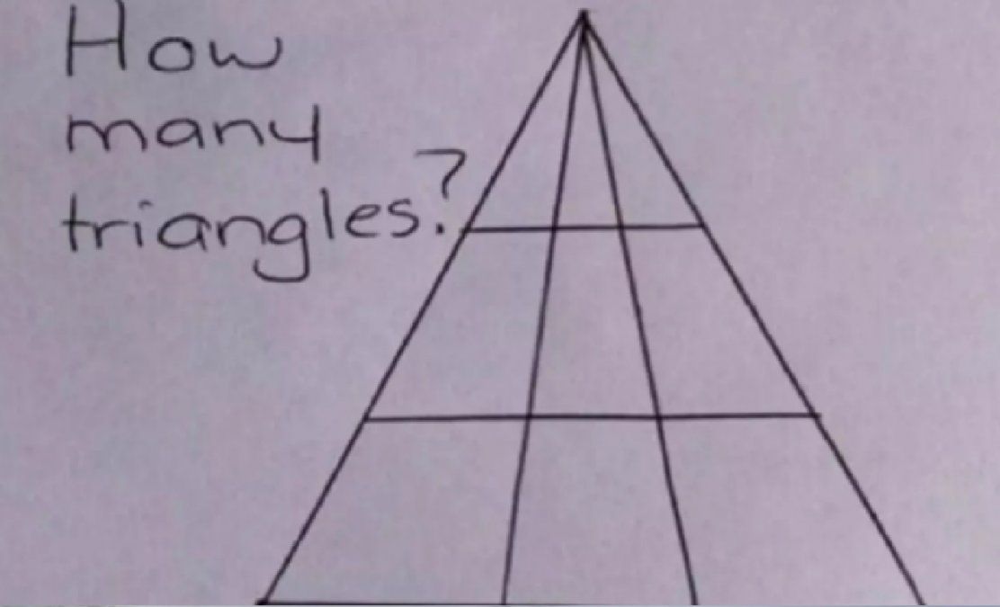 ¿Cuántos triángulos hay?: el desafío matemático que te hará pensar de verdad