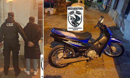 Circulaba en moto por Aristóbulo del Valle, lo pararon en un control policial y descubrieron que era robada Circulaba en moto por Aristóbulo del Valle, lo pararon en un control policial y descubrieron que era robada