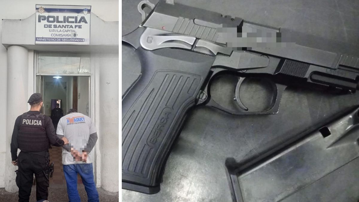 Tres procedimientos policiales en Santa Fe y Santo Tomé terminaron con personas detenidas y armas secuestradas