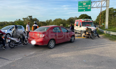 Un accidente en el Puente Carretero complicó el tránsito Un accidente en el Puente Carretero complicó el tránsito