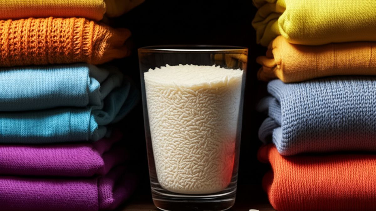 El arroz en el ropero ayuda a absorber la humedad y prevenir malos olores. El arroz en el ropero ayuda a absorber la humedad y prevenir malos olores.