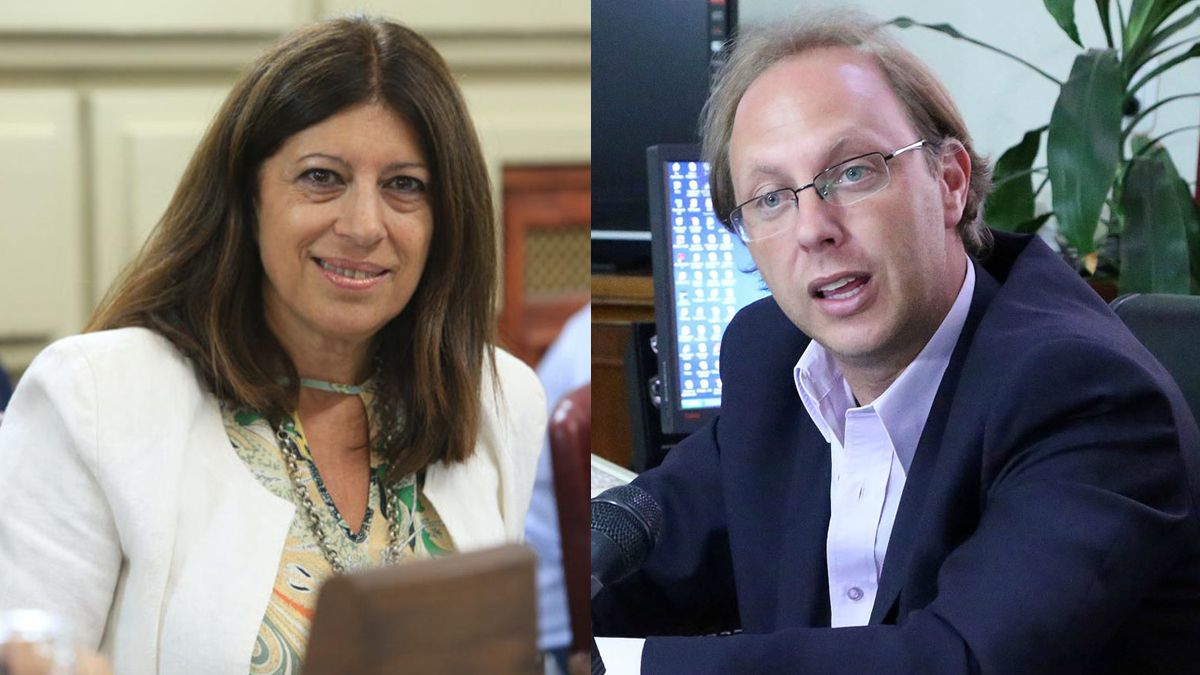 La diputada Clara García y el exministro de Economía