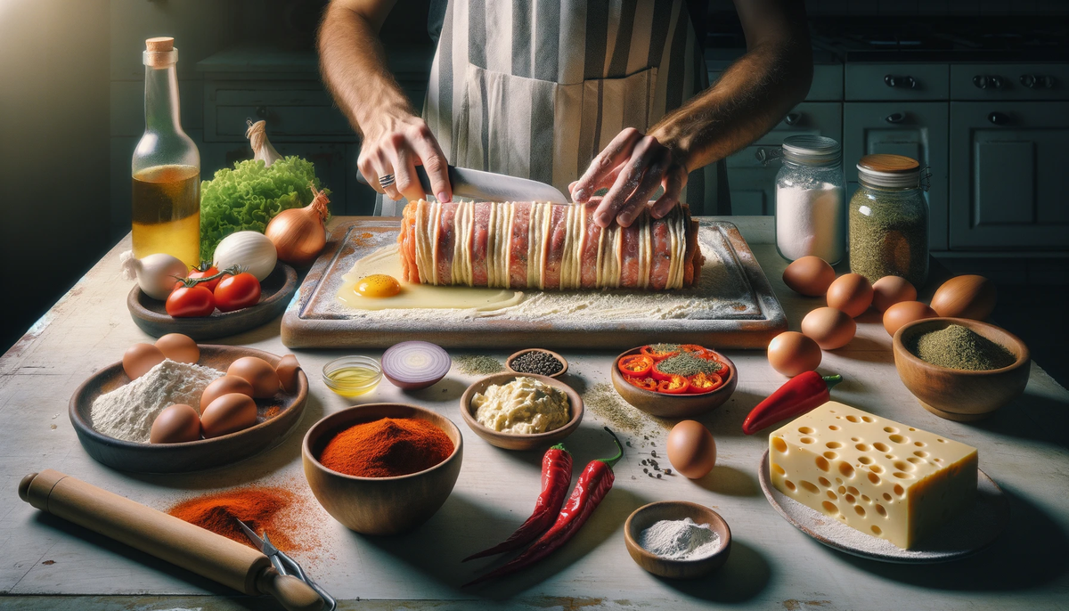 Cómo hacer arrollado para navidad con pollo reciclado