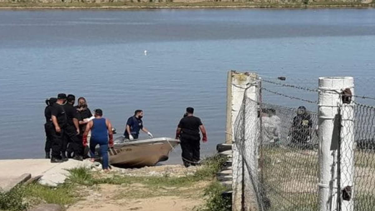 La Policía en la zona donde estaba el cadaver de Casco.