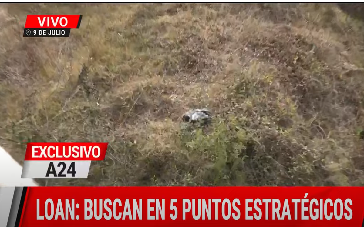 Loan: los equipos de búsqueda encontraron un bulto. Loan: los equipos de búsqueda encontraron un bulto.