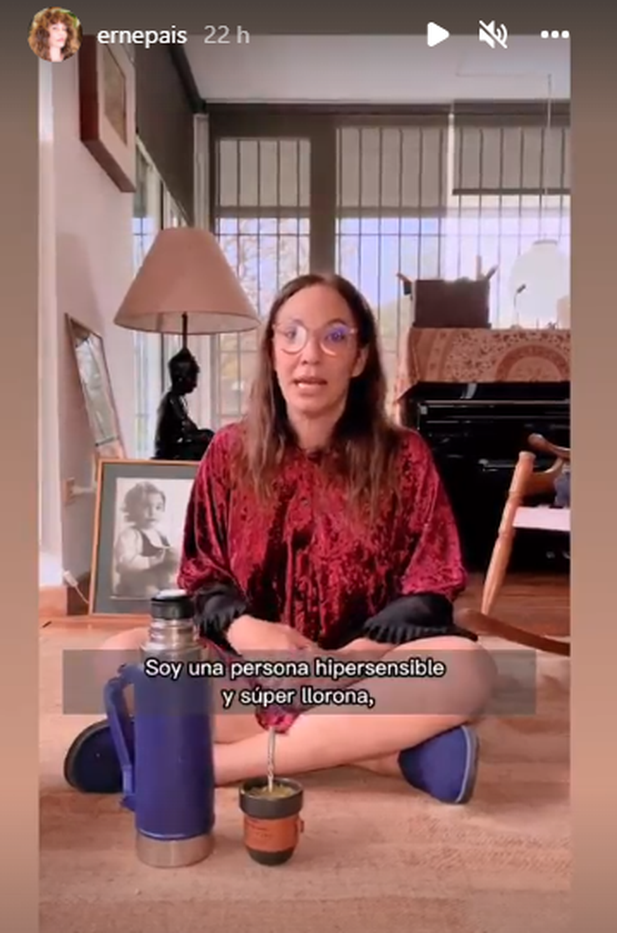 Ernestina Pais publicó historias en Instagram explicando el momento que vivió en LAM.