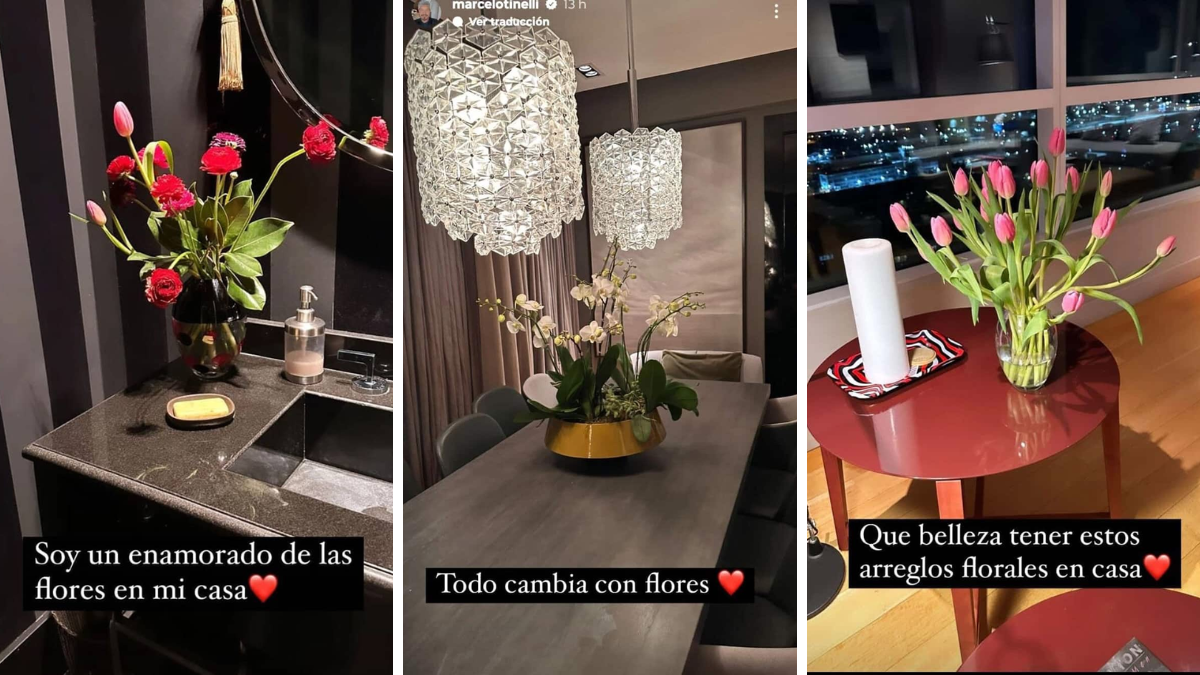 Foto captura de las fotos que compartió Marcelo Tinelli en instagram mostrando su departamento. Foto captura de las fotos que compartió Marcelo Tinelli en instagram mostrando su departamento.