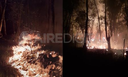 Las impactantes imágenes de los incendios desatados este jueves en Recreo Sur.&nbsp;