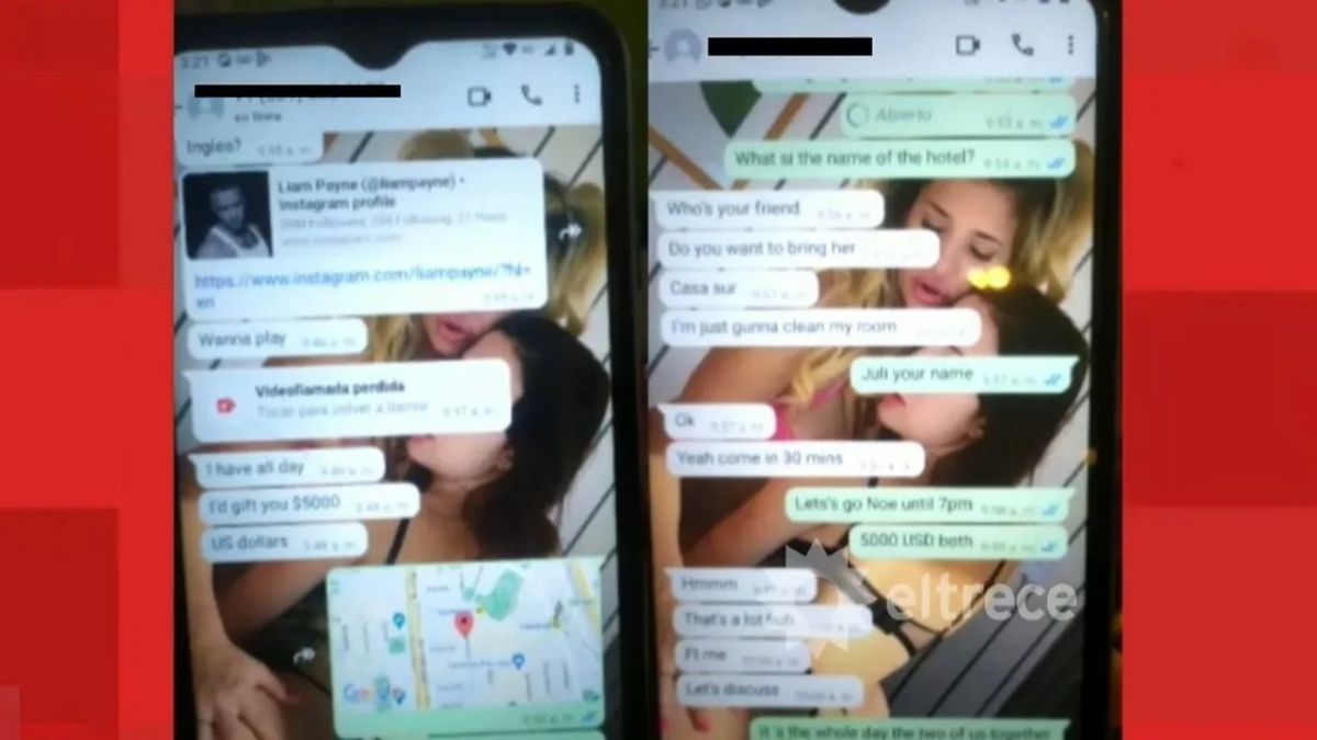Los chats que Liam Payne mantuvo con una mujer para contratar sus servicios sexuales. Los chats que Liam Payne mantuvo con una mujer para contratar sus servicios sexuales.