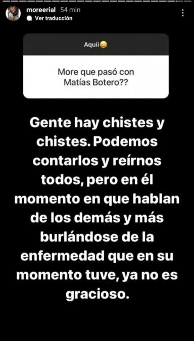 El descargo de More Rial contra el youtuber.