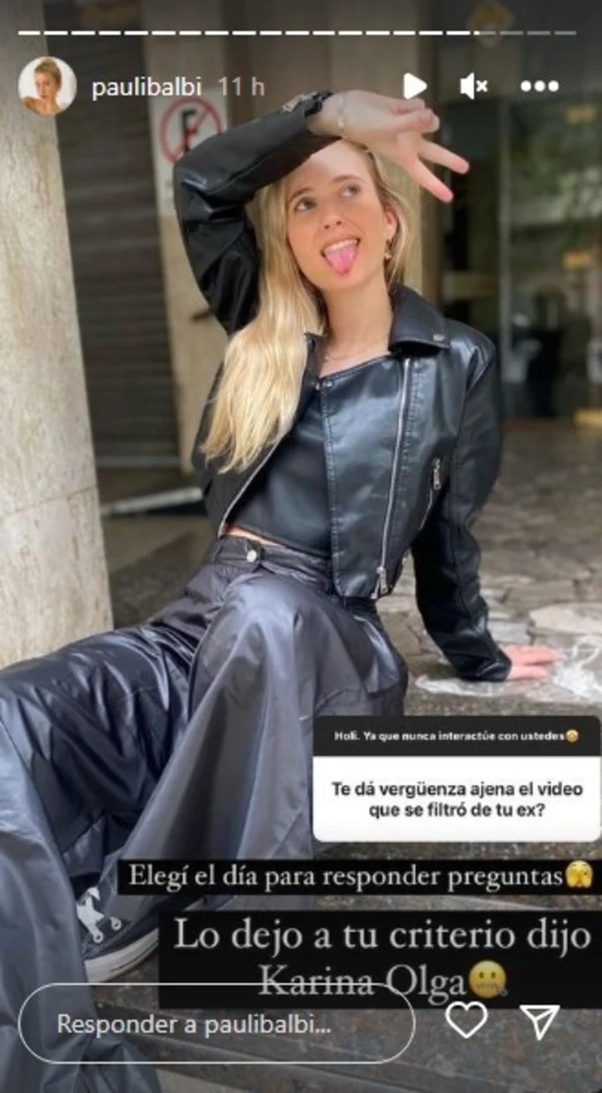 La respuesta de Balbi ante la consulta por el video de Holder.