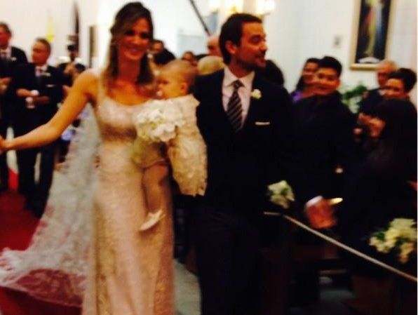 El día del casamiento de Paula Chaves y Pedro Alfonso. 