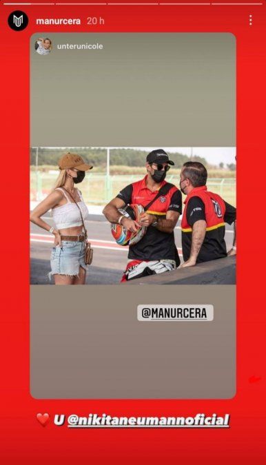 Nicole Neumann y Manuel Urcera, de vacaciones.